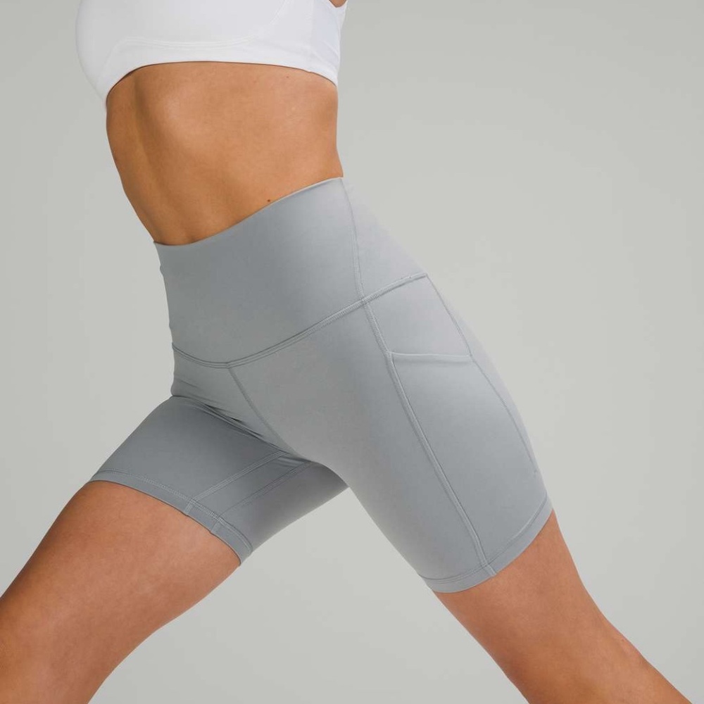 Lululemon Align High-rise Short with Pockets 8" Rhino Grey